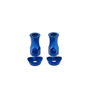 Holeshot Rim lid nut + spec washer, BLUE