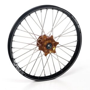 Haan Wheels Complete Wheel, 1,60, 21", FRONT, BRONZE BLACK, Kawasaki 19-24 KX450, 21-24 KX250