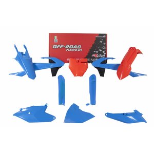 Rtech Plastic Kit, ORANGE BLUE, KTM 18-24 85 SX, GasGas 21-24 MC 85