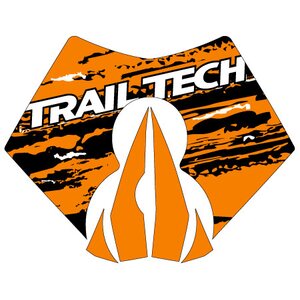 Trail Tech X2 Graphic Sticker - , ORANGE