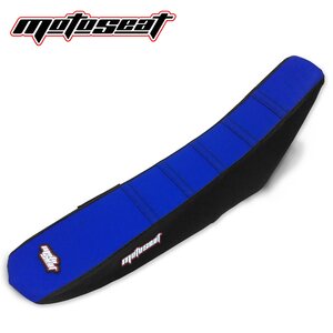 Moto Seat Ribbed Seat Cover, BLACK BLUE, SHERCO 17-19 450 SEF, 20 450 SEF-R, 17-19 250 SE/250 SEF/300 SE/300 SEF, 20 250 SEF-R/250 SE-R/300 SEF-R/300 SE-R, 18 125 SE, 19-21 125 SE-R