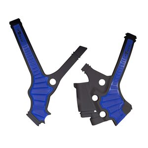 Rtech Frame Protectors, BLACK BLUE, Yamaha 22-24 YZ85