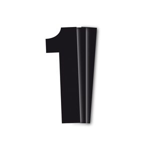 Holeshot Numbers 10pcs, 11 X 5cm, 1, BLACK