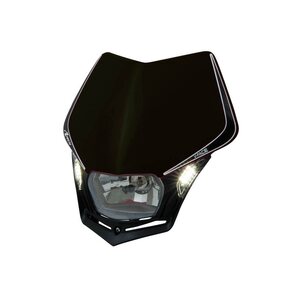 Rtech Headlight V-Face LED, BLACK
