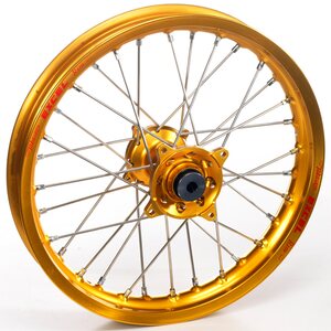 Haan Wheels Complete Wheel, 1,40, 19", FRONT, GOLD, KTM 04-11 85 SX