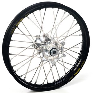 Haan Wheels Complete Wheel, 1,60, 21", FRONT, SILVER BLACK, Kawasaki 19-24 KX450, 21-24 KX250