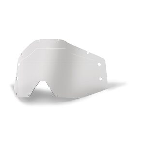 100% RC1/AC1/ST1 FORECAST Lens Sonic Bumps - w/mud visor - Clear