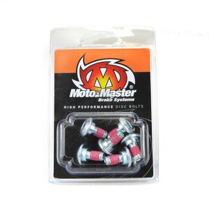 Moto-Master Disc bolt M6*14 Flat round head 6pcs, REAR FRONT, Kawasaki 19-24 KX450, 06-18 KX450F, 03-08 KX250, 03-08 KX125, 01-24 KX85, 00-03 KX65, Suzuki 10-19 RMX450Z, 05-24 RM-Z450, 04-24 RM-Z250