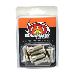 Moto-Master Disc bolt M8x22 6 pcs, REAR FRONT, Honda 92-01 CR250R, 92-01 CR125R/CR500R