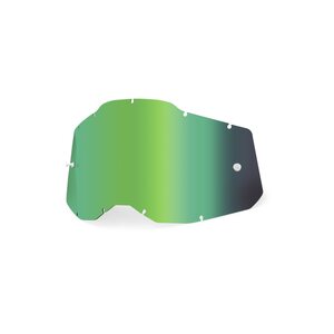 100% RC2/AC2/ST2 Replacement Lens - Mirror Green