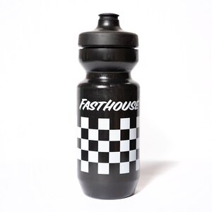 Fasthouse Checkers Water Bottle, Black
