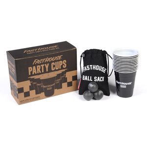 Fasthouse Party Cups Beer Pong Kit, Black - 24 PK