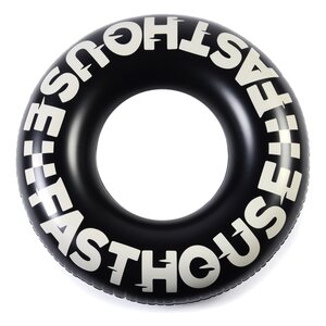 Fasthouse Twister Pool Floatie, Black/Gray