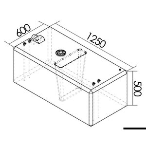 Osculati Polttoainesäiliö 336 L