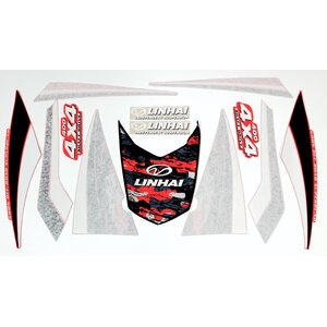 Linhai STICKERS LINHAI 400 RED