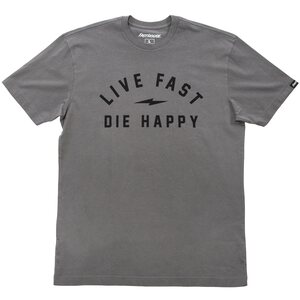 Fasthouse Wired SS Tee, Heavy Metal, ADULT, M