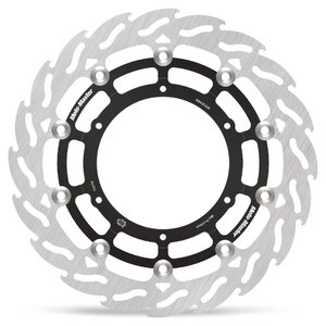 Moto-Master Brake Disc Flames Floating 320mm, Left, FRONT, KTM 17-19 1090 ADVENTURE, 13-16 1190 ADVENTURE, 15-25 1290 ADVENTURE, 19-20 790 ADVENTURE, 23 790 ADVENTURE, 20-25 890 ADVENTURE, Husqvarna 22-25 NORDEN 901