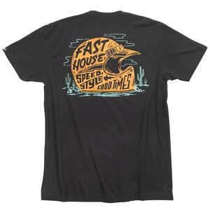 Fasthouse Dust Devil Tee, Black, ADULT, S