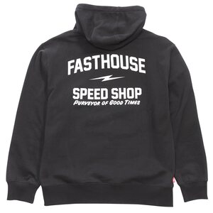 Fasthouse Purveyor Hooded Pullover, Black, ADULT, L