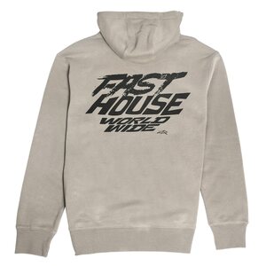 Fasthouse Primer Hooded Pullover, Warm Gray, ADULT, M