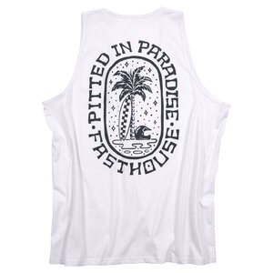 Fasthouse Palm Tank, White, ADULT, XL