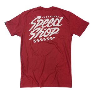 Fasthouse Haste Tee, Cardinal, ADULT, M