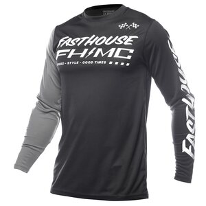 Fasthouse Carbon Method LS Jersey, Black/Grey, ADULT, M