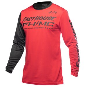 Fasthouse Carbon Method LS Jersey, Red/Black, ADULT, XL