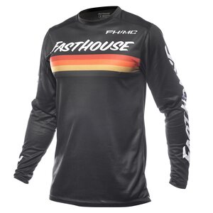 Fasthouse Carbon Force LS Jersey, Black, ADULT, L