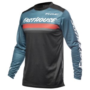 Fasthouse Carbon Force LS Jersey, Teal, ADULT, S