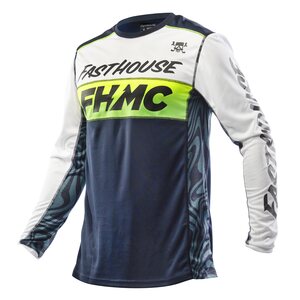 Fasthouse Grindhouse Nova Jersey, ADULT, S, WHITE BLUE