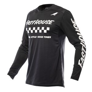 Fasthouse Elrod Jersey, ADULT, M, BLACK