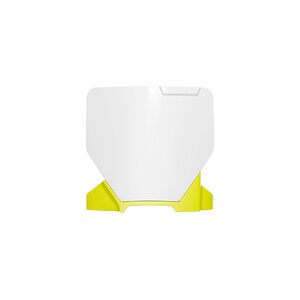 Rtech Number Plate, WHITE YELLOW, Husqvarna 24-25 TC 65, 26 TC 65