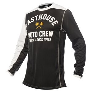 Fasthouse Jersey, Grindhouse Haven, ADULT, XL, BLACK WHITE