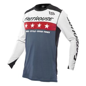 Fasthouse Jersey, Elrod Astre, ADULT, M, WHITE RED BLUE