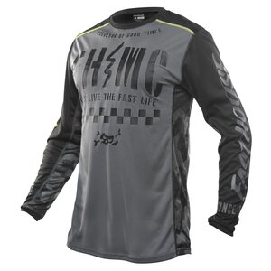 Fasthouse Jersey, Off-Road Grindhouse Charge, ADULT, S, BLACK GREY