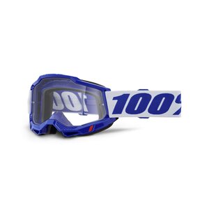 100% ACCURI 2 Goggle Blue - Clear Lens, ADULT