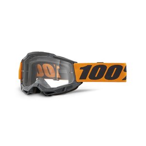 100% ACCURI 2 Goggle Orange - Clear Lens, ADULT