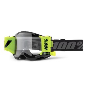 100% STRATA 2 FORECAST Goggle Black - Clear Lens, ADULT