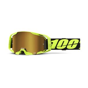 100% ARmatic Goggle Neon Yellow - Mirror True Gold, ADULT, ADULT