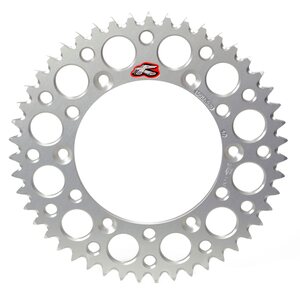 Renthal Rear Sprocket, 420, 50, SILVER, KTM 25-26 65 SX, Husqvarna 25 TC 65, 26 TC 65, GasGas 25 MC 65