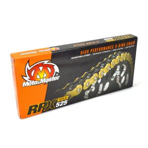 Moto-Master Chain  X-Ring RPX Gold, Adventure/Street, 120 Link, 525