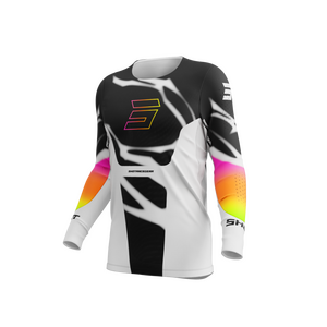 Shot JERSEY AEROLITE DEVIL, ADULT, XL, NEON BLACK WHITE