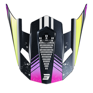 Shot Lite Racing -Kypärän Lippa, Sini-Neonkeltainen