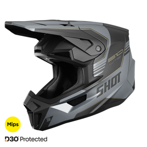 Shot Lite S10 -Kypärä, Musta-Harmaa Matta, Aikuiset, Xl