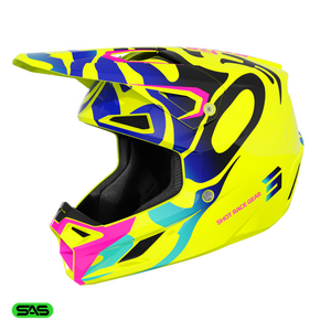 Shot Lasten Speed Ghost -Kypärä, Neonkeltainen, L