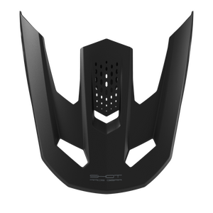 Shot Speed Solid -Kypärän Lippa, Musta Matta