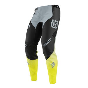 Shot PANTS AEROLITE HVA, ADULT, 30, BLACK YELLOW GREY