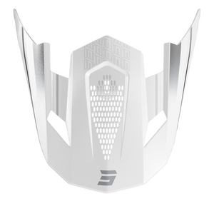 Shot Lite Challenger -Kypärän Lippa, Musta-Valkoinen