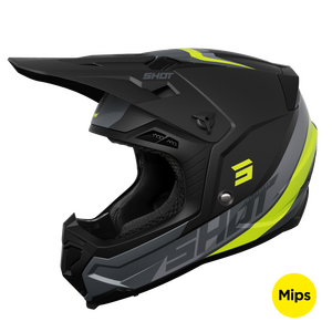 Shot Core Custom -Kypärä, Neonkeltainen Matta, L